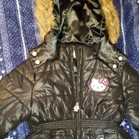 New Hello Kitty Puffer Jacket sz 4T - Picture 1 of 5